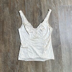 Vasserette Vintage Lace Bohemian Lingerie Tank Chemise XS